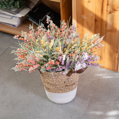 Factory Small Chime Fresh and Natural with Grass Foreign Trade Artificial Flowers Wholesale Rural Wedding and Party Home Decor GF16107B