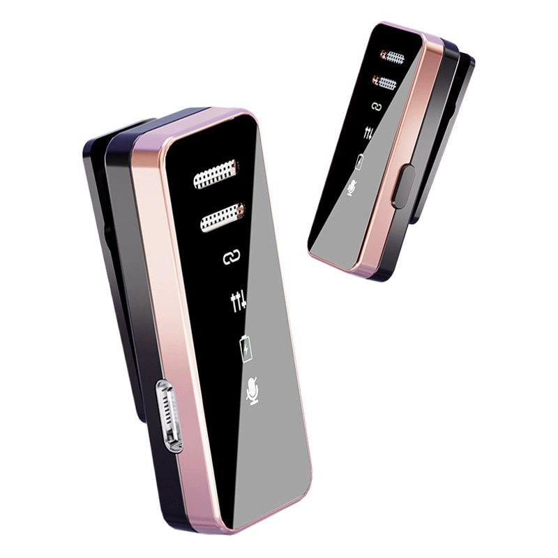 Трансграничный беспроводной микрофон S18, петличное радио, шумоподавление, микрофон для прямой трансляции, микрофон с цифровым дисплеем, короткое видео, прямая трансляция, частная модель