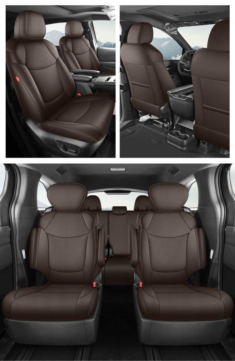 Toyota Sienna Seat Cover, Sienna-Specific Seat Cover, Full-Cover Car Seat Cushion, Sienna 2025 Model Leather 7-Seater Seat Cushion