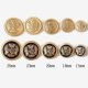 Fashion Metal Crown Button JK British Academy Style Suit Coat Trench Shirt Button Wheat Ear Badge Decorative Buckle