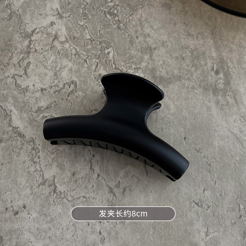 中号抓夹女新款后脑勺鲨鱼夹高级气质发夹小号发量少盘发夹子头饰|undefined