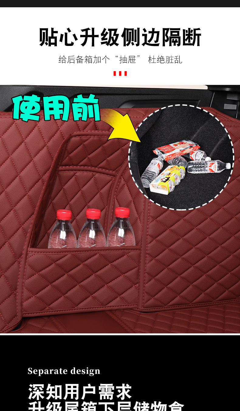 Suitable for Bmw x3 Trunk Mat Fully Surrounded 2023 New Bmw ix3 Rear Trunk Mat Decorative Supplies