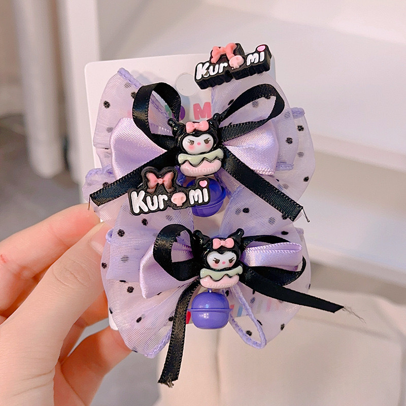 Niños estilo nacional Hanfu lindos Melody tarjeta de cabello de la niña arco rosa clip de la correa del tesoro de la mujer