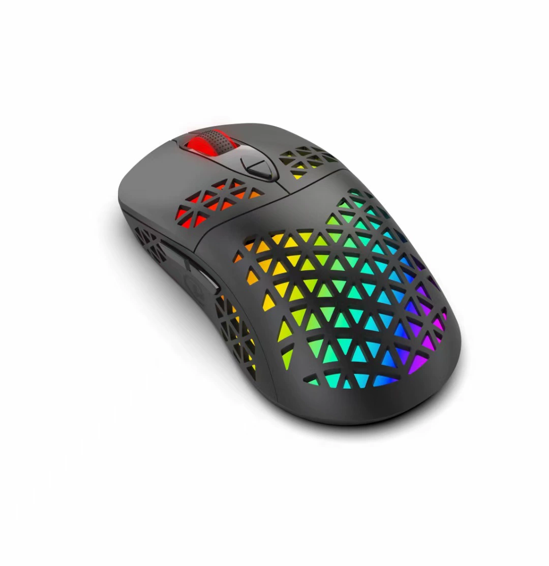 Двойная форма 2.4G+Bluetooth беспроводная игровая мышь заряжается RGB подсветка - эмитирование программирование есть курица 4000dpi дырчатая мышь