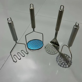 Stainless Steel Potato Mud Press Supplementary Food Masher Manual Potato Press Taro Potato Mashing Tools Masher