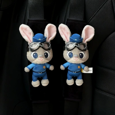Seat belt shoulder pad wear on clothing, Zootopia Judy - judys-pair-of-outfits-no-specifications