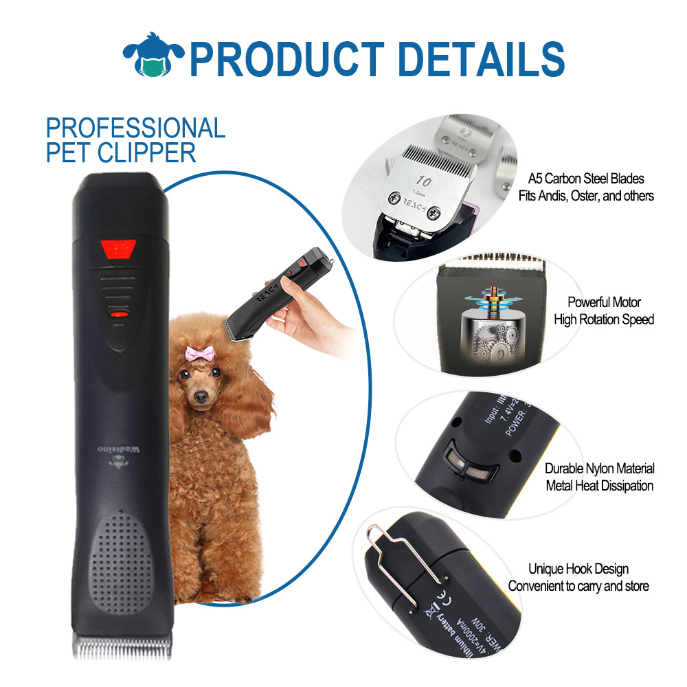 Máquina de Corte Eléctrica para Mascotas – Afeitado Profesional de Perros y Gatos