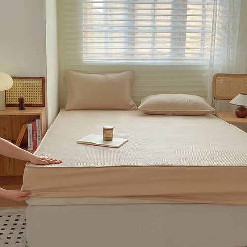 Japanese-style soybean quilted bed sheet A type knitted cotton mattress cover protective cover all-inclusive six-sided Simmons bed cover wholesale
