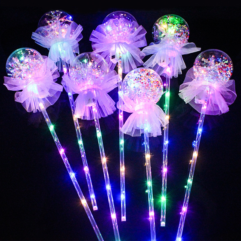 Night market Best Sellers luminescence Bobo ball Magic Stick Flash hold Bobo ball fairy Copious Stall Source of goods