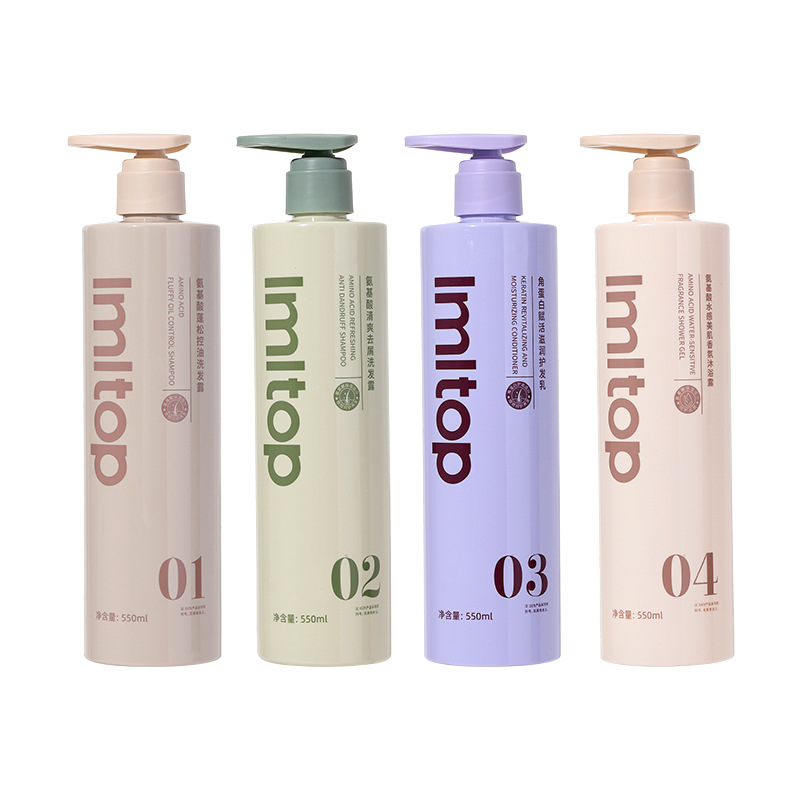LMLTOP Aminoácidos de agua de la serie de limpieza suave humectante control de aceite champú de perfume de baño 550ml