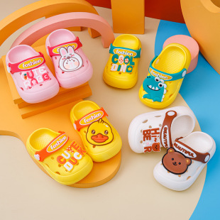Summer non-slip children's slippers baby hole shoes wholesale boys and girls children summer cartoon children's slippers sandals