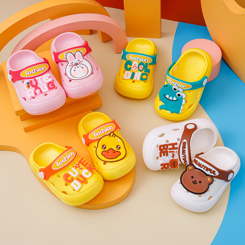 Summer Non-Slip Children's Slippers, Baby Clogs Wholesale, Boys' and Girls' Cartoon Summer Shoes, Lightweight Sandals