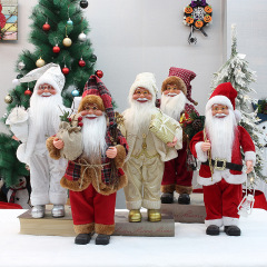 クリスマス装飾品18インチ46センチ立ち座り方サンタクロース公仔スーパーショーウインドー装飾品