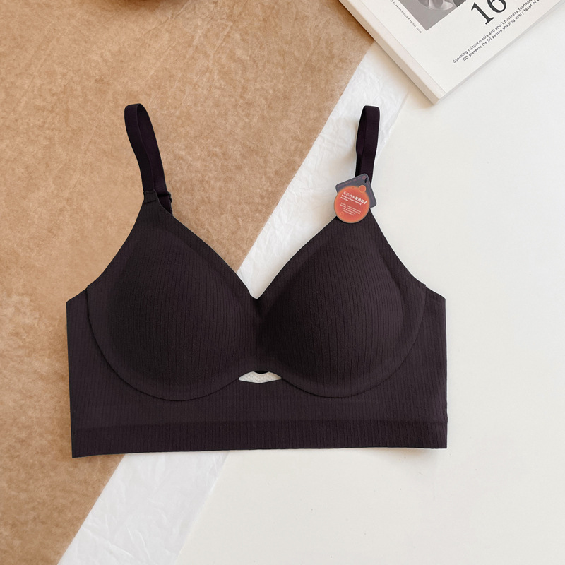 8842 otoño e invierno taza fija térmica ropa interior de las mujeres pequeño cofre grande y cómodo transpirable que recibe el pecho anti-flacidez sujetador de soporte superior