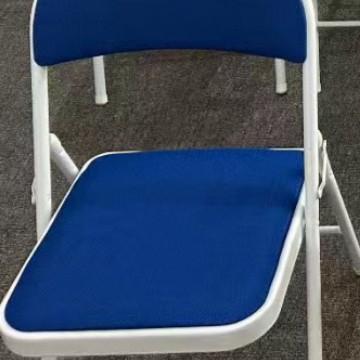 블루 화이트 프레임 [가죽 표면]