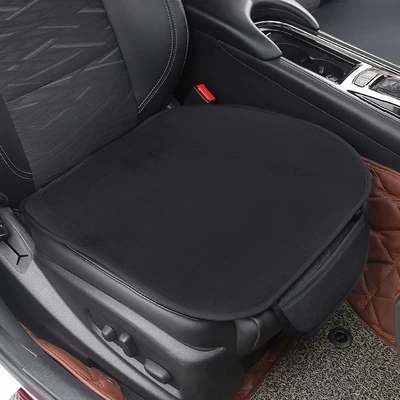 Flannel Car Seat Cushion Winter Plush Universal Car Seat Cover Suede Warm Non-Slip Car Seat Cushion Cover (Seat cushion, seat cover) - unlabeled-front-seat1-piece