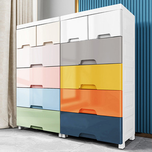 52-60 Wide Storage Cabinet Drawer-Type Plastic Cabinet Enlarged Southeast Asia Cross-Border Popular Foreign Trade Wardrobe Ready Stock Wholesale