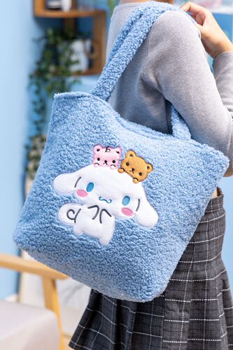 Cartoon casual shoulder bag large capacity handbag furry handbag mommy bag girl fashion bag storage bag