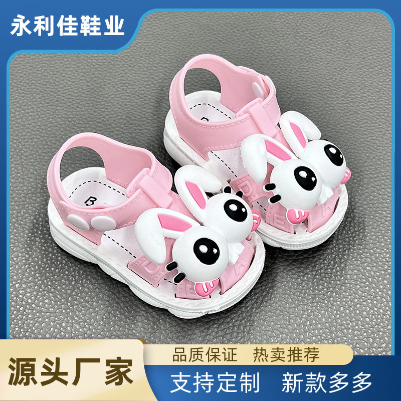 Zapatos de niñas sandalias de verano antideslizante con suela suave niñas pequeñas zapatos de bebés pequeños fabricantes de comercio electrónico