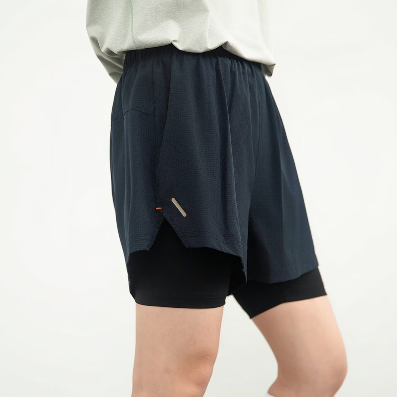 2025 Fake Two-Piece Sports Cycling Shorts, Easy and Breathable Outdoor Fitness Quick-Drying Yoga Pants for Men and Women