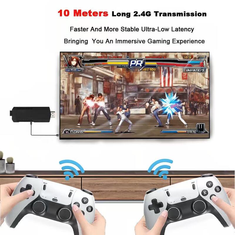 New X2Pro Home Game Console High-Definition 2.4g Wireless Retro Psp Tv 3D Game Box for Home Use