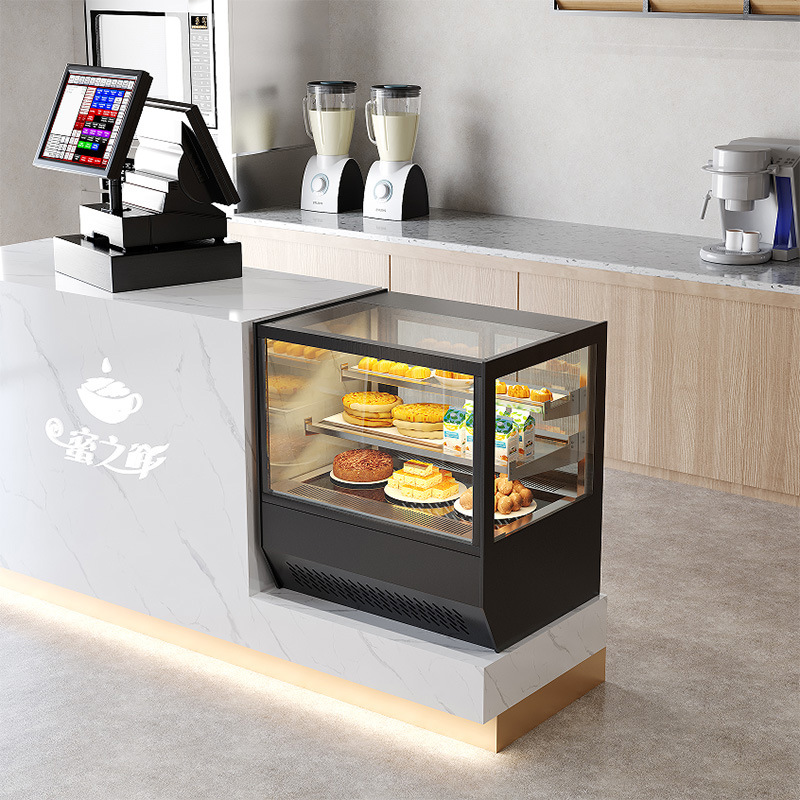蛋糕柜冷藏展示柜直角小型桌面水果西点台式甜品风冷保鲜冰柜