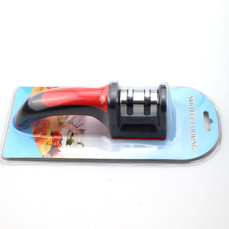 Afilador de cuchillos manual de dos etapas para cocina