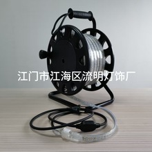 跨境直供220V高压灯带180灯便携式拖拽隧道照明北欧设计施工应用