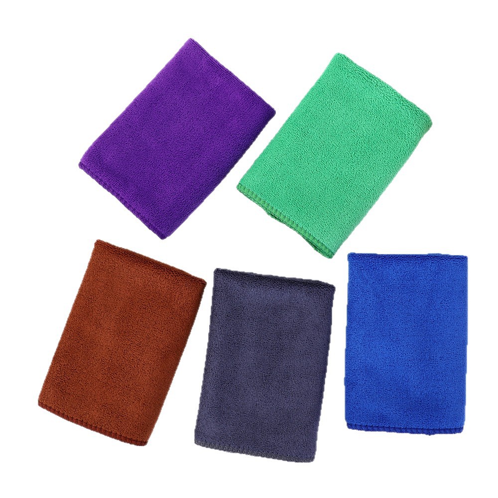Toallas al por mayor limpieza doméstica toallas de fibra fina para limpiar la mesa engrosada absorción de agua no es fácil de perder cabello colgar toallas cuadradas image 5