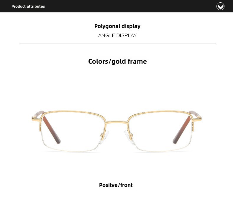 High-definition Reading Glasses Large Frame Men's Prescription_voghion.com