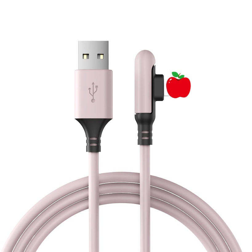 Suministro directo de fábrica cable de datos de codo líquido para Apple 5S/6/6S/7P/8P/11/XR/12pro/13