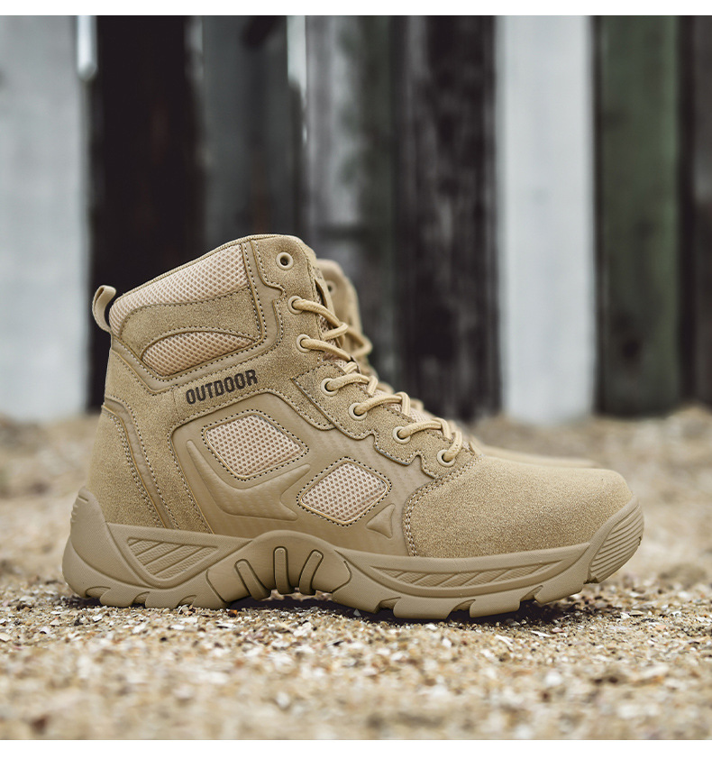 Ultraleichte taktische Stiefel für Herren, rutschfeste Wanderstiefel für den Außenbereich, Wüstenstiefel für Herren, hohe Feldstiefel_voghion.com