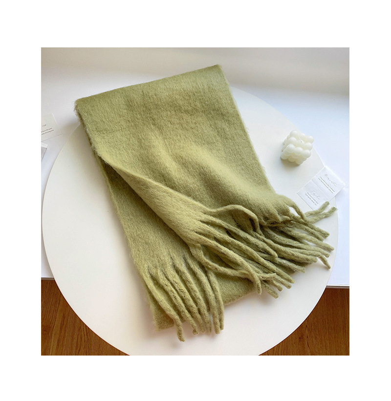 Solid Color Thickened and Extended Scarf for Women, 2026 Autumn and Winter New Korean Style, Versatile Winter Shawl for Students, Pink