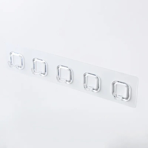 Home Kitchen Storage Invisible Hooks Transparent No-Drill Weight-Bearing Adhesive Cup Hook Invisible Sticky Wall Strong Adhesive