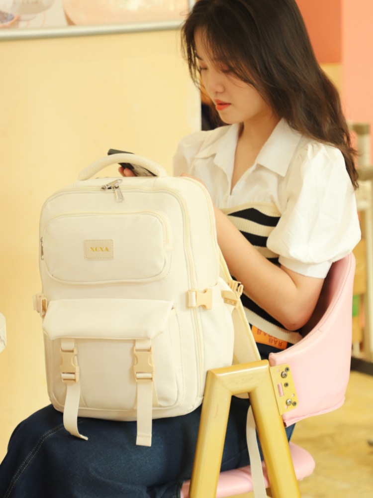 2024 New Women's Versatile Sweet Student Anti Splashing Multi functional Large Capacity Backpack_voghion.com