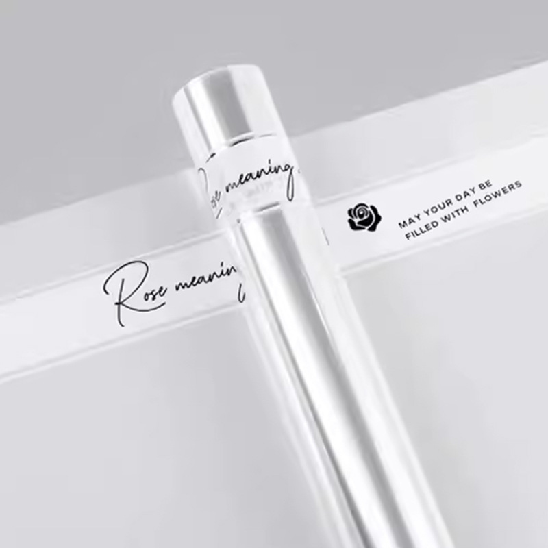 Flor sombra impermeable papel de embalaje de flores ramo de fondo forraje película OPP envoltura de celofán transparente floristería Día de San Valentín