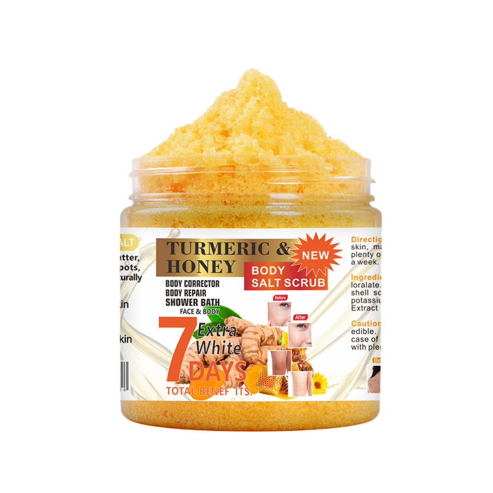 Exfoliante corporal transfronterizo para todo el cuerpo, exfoliante para piel de gallina, blanqueador, para baño, piel del cuerpo, exfoliante facial de sal marina, hidratante
