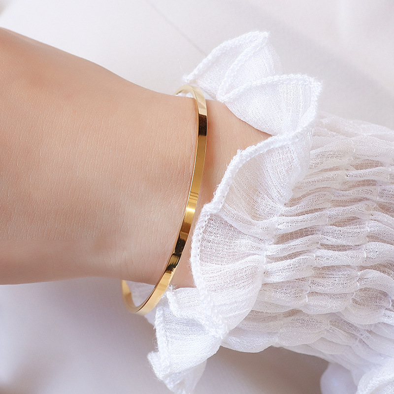【 4120 】 Pulsera de anillo simple de oro (55 bucles)