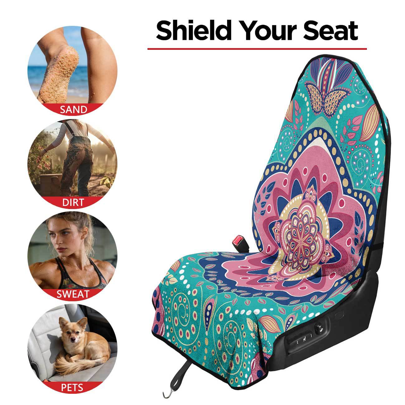 Car seat towel cover front seat protector suitable for gym and exercise, universal for all seasons, car use 31