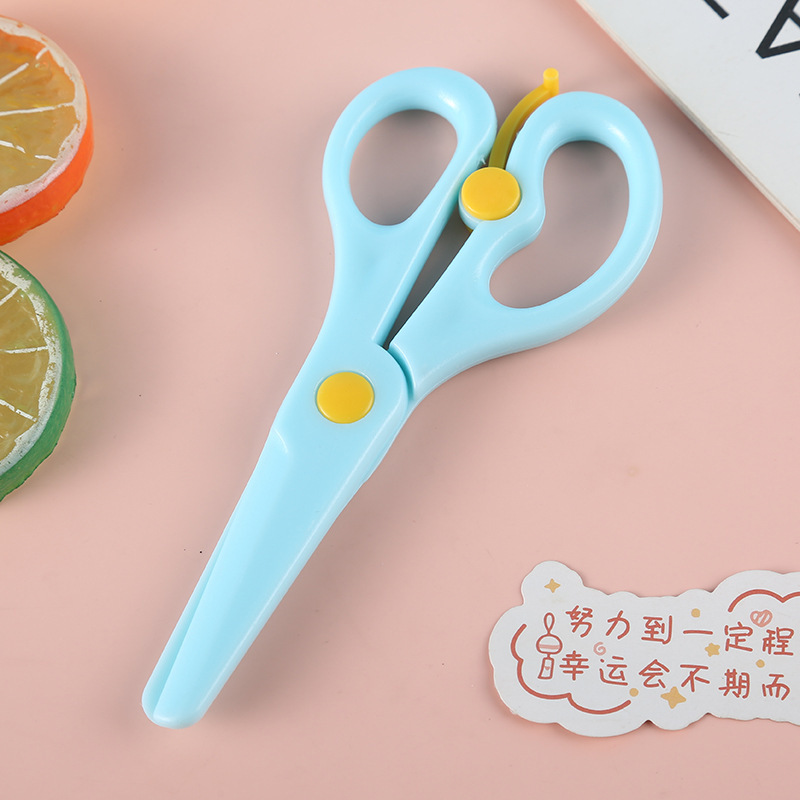 马卡龙色儿童手工剪刀塑料小剪子幼儿园diy剪纸美工剪刀厂家直销|undefined