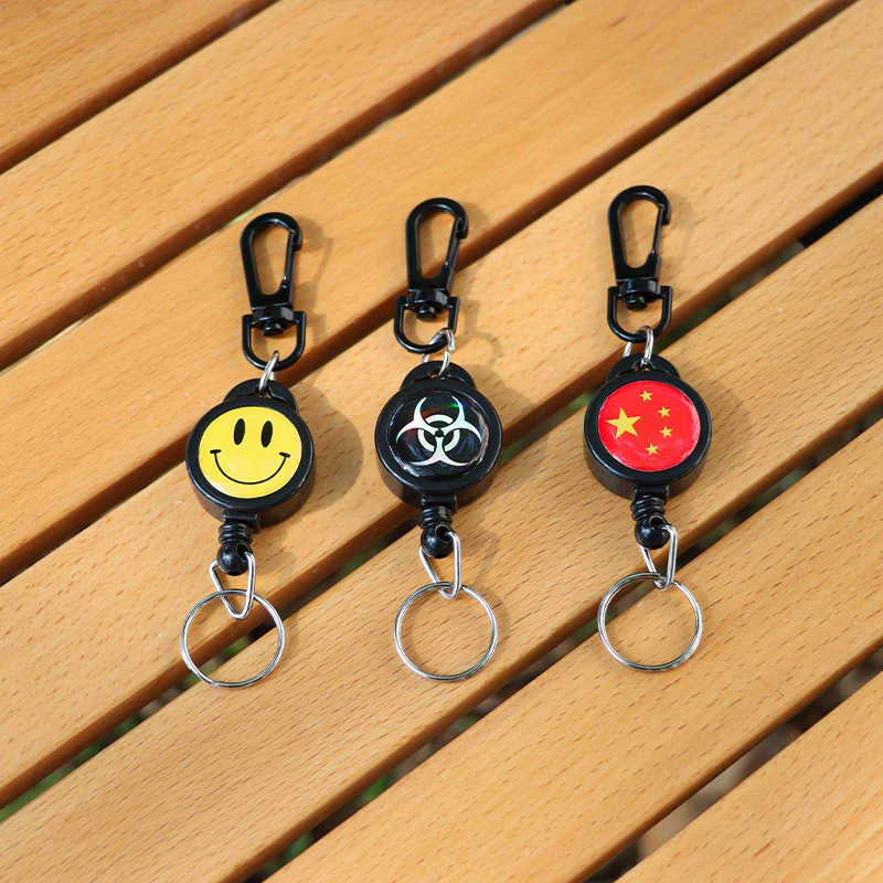 Уличная рыбалка с высоким отскоком Телескопический нейлонский канат брелок анти-потери противоугон анти-растяжение брелок эластичная брелок