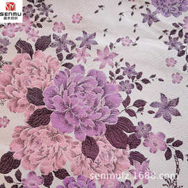 新款宫廷提花布服装面料礼服复古旗袍色织时装布料 外套色织布料