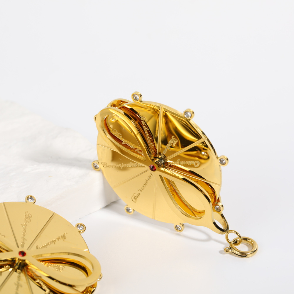 New Fashion Tarot Card Words round Turntable Proverbs Pendant Stainless Steel Necklace