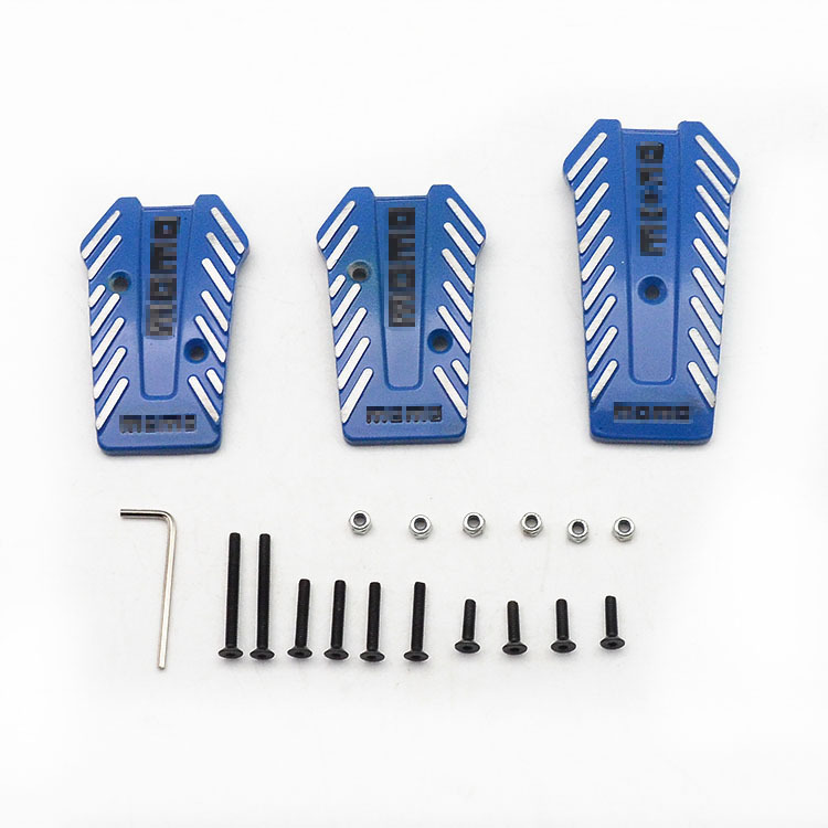 Car Metal Pedal Modified Brake Accelerator Clutch Pedal Anti-Slip Pad Manual Automatic Transmission Universal