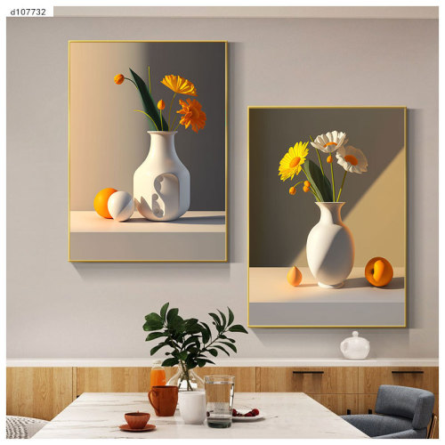 High-end Restaurant Painting Orange Peaches Good Fortune Restaurant Dining Table Background Wall Art Living Room Sofa Dual Decoration Painting