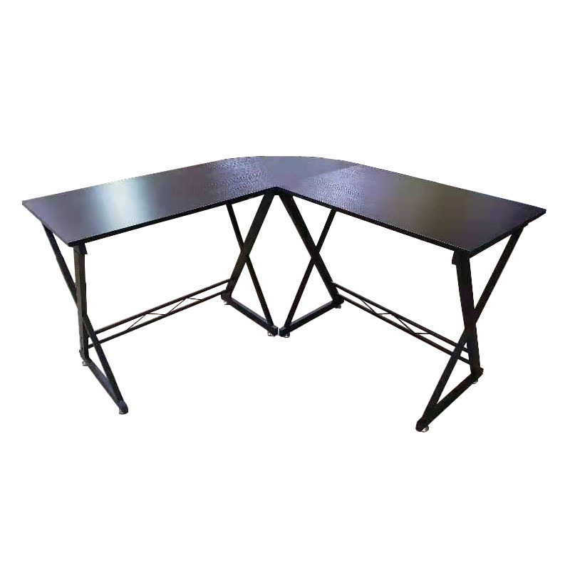 Desk Office Desk Corner Table Bedroom Corner Table Cross-Border Arc-Shaped Steel Wood L-Shaped Computer Desk Factory Direct Sales Model