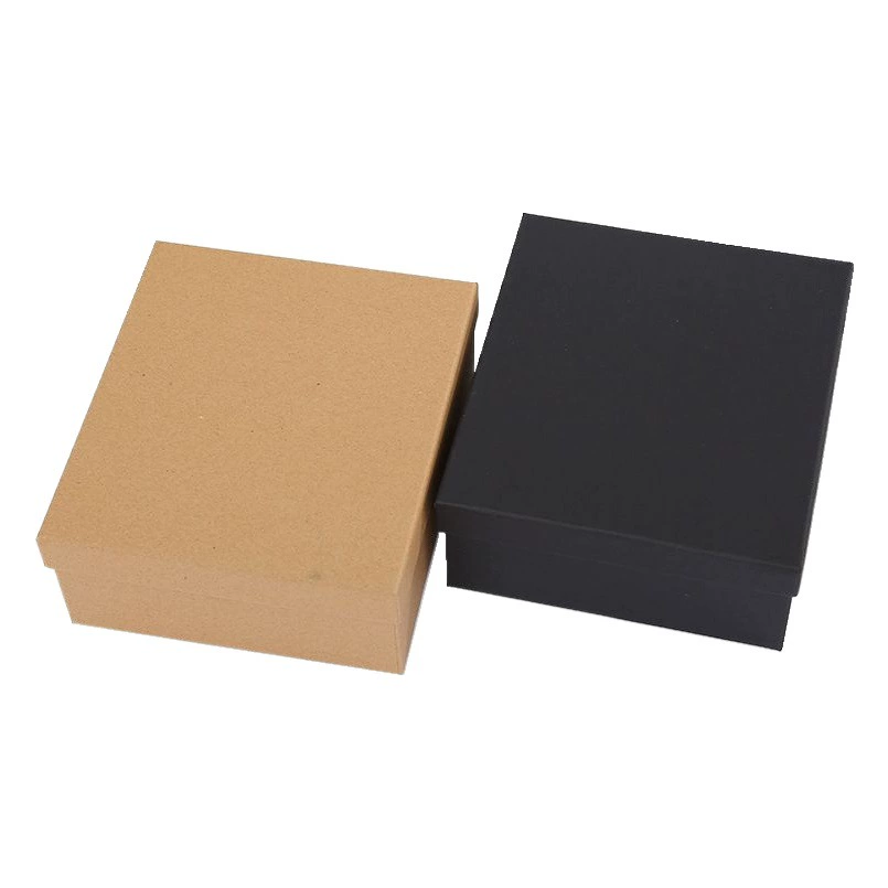 В наличии небо и земля крышка бумажная коробка Подарочная коробка из крафт-бумаги Подарочная коробка на день рождения картонная коробка Прямоугольная Черная подарочная коробка