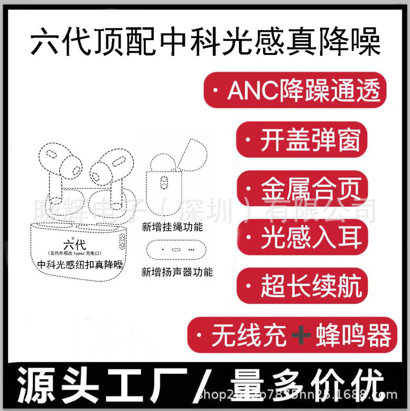华强北新款二三四代五六代七代适用苹果蓝牙耳机降噪超长续航跨境|undefined