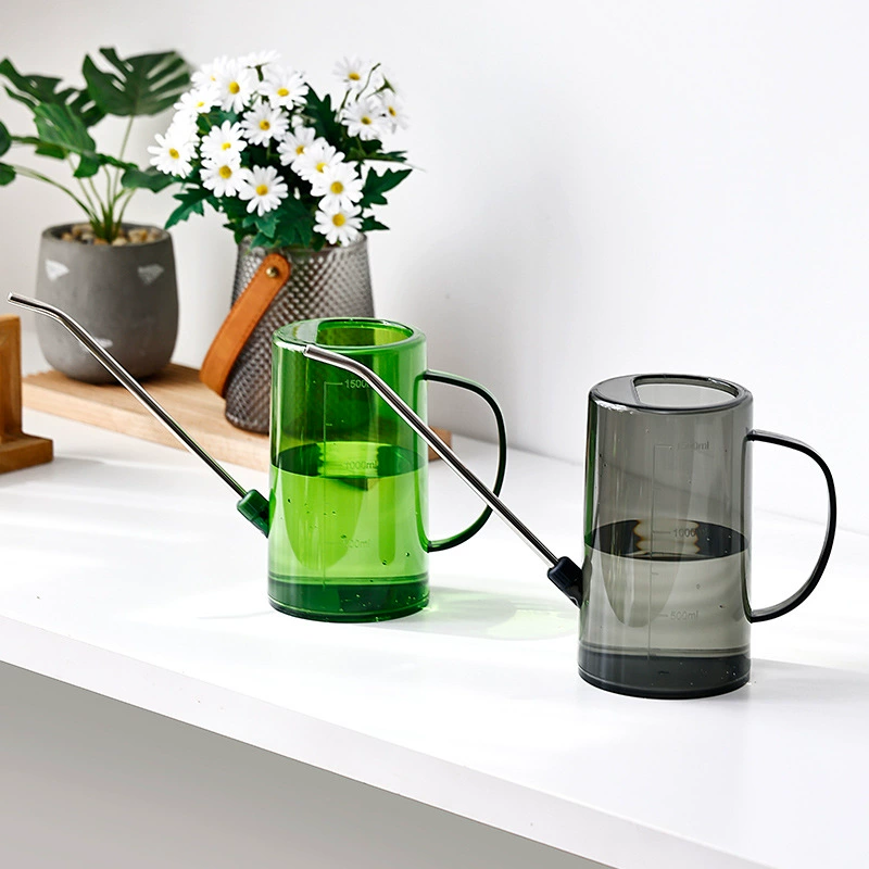 Прозрачный чайник для полива с длинным горлышком для дома, садоводства, чайник для цветочной воды, пластиковый полив, горшок для цветов сочной орхидеи, садовый спрей