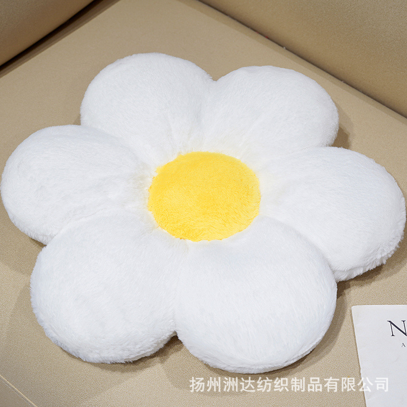 Cojín de Flor para Sofá de Algodón PP para Sala de Estar y Cama